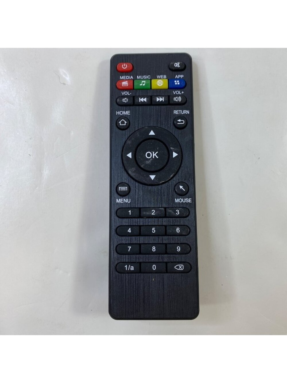 Universal Remote Control For Media Devices With Colorful Buttons